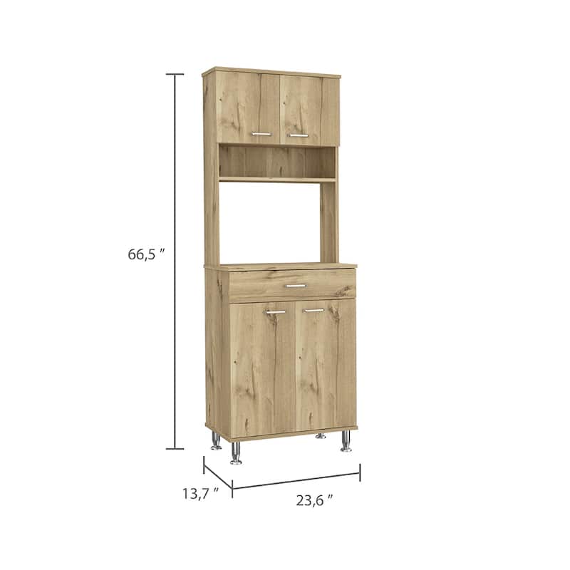 Pantry With Two Double Door Cabinet