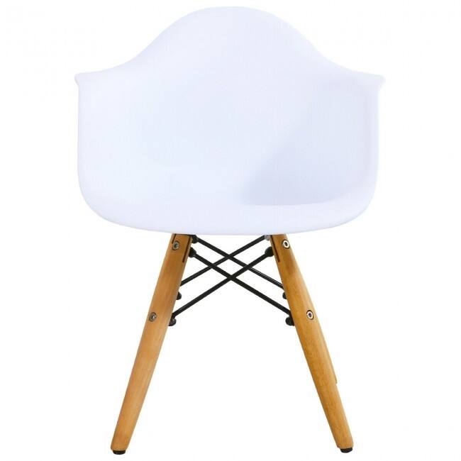5 Piece Kids Modern Round Table Chair Set