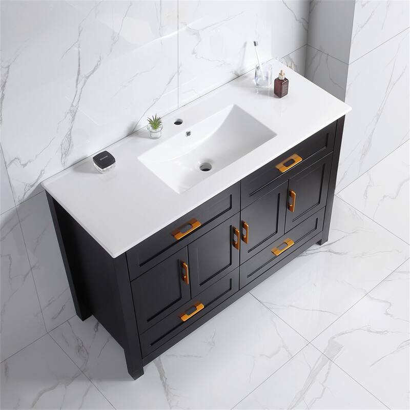 48" Bathroom Vanity with Ceramic Sink Combo