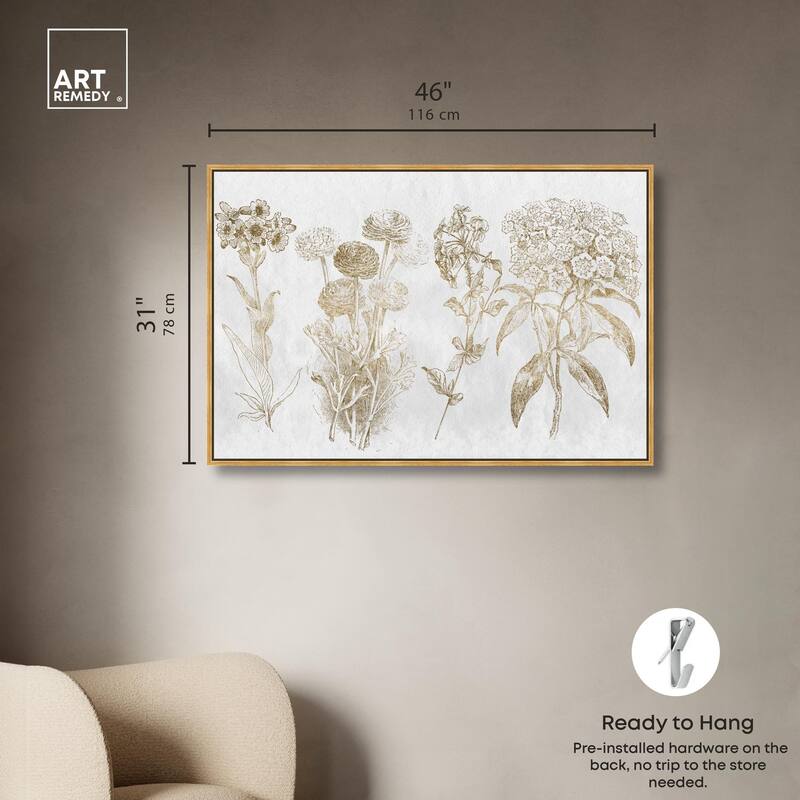 Floral Selection Quad Canvas by Art Remedy