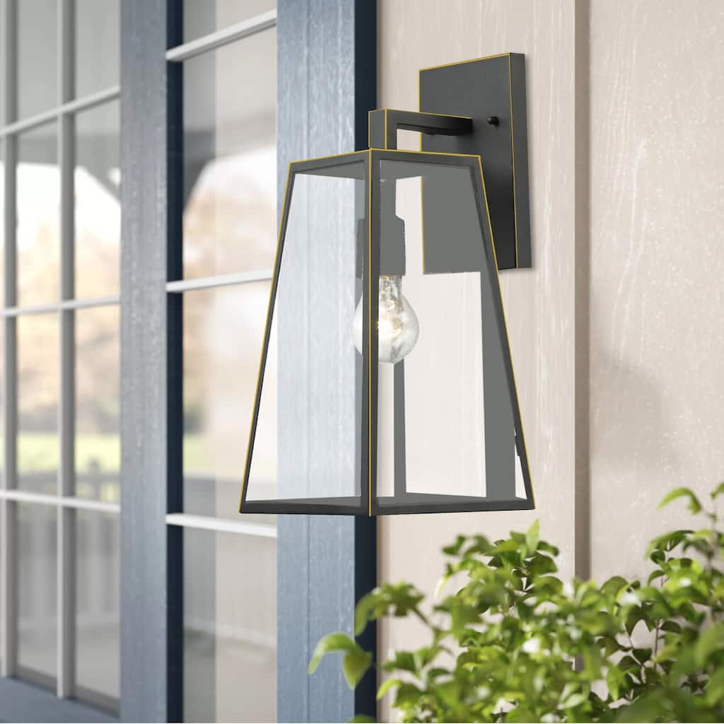 1 Light Outdoor Wall Mounted Lighting In Imperial Black Finish - Imperial Black