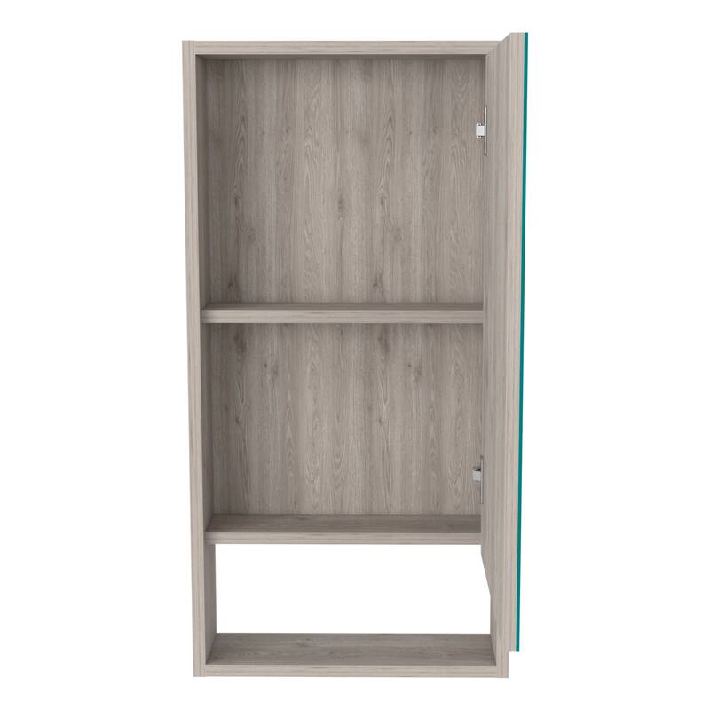 Medicine Cabinet With One External Shelf