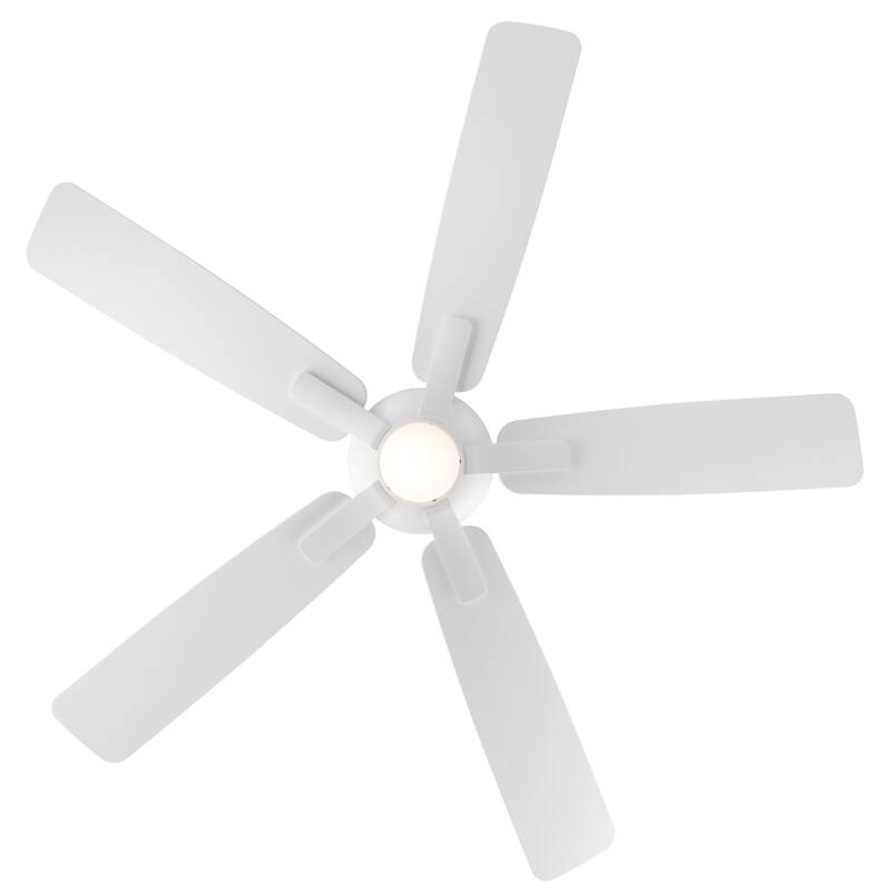 Mykonos Indoor and Outdoor 5-Blade Smart Ceiling Fan 60in with 3000K LED Light Kit and Remote Control