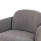 preview thumbnail 16 of 16, Solange Velvet Swivel Chair - 30.7"W x 30.3"D x 30.3"H