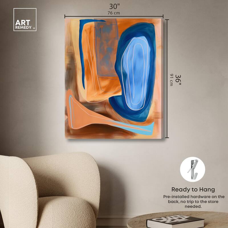 An Abstract Oil I Canvas by Art Remedy, Gallery Wrapped