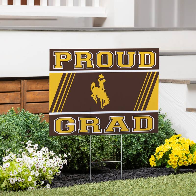 University of Wyoming 24" x 18" Graduation Coroplast Outdoor Yard Sign