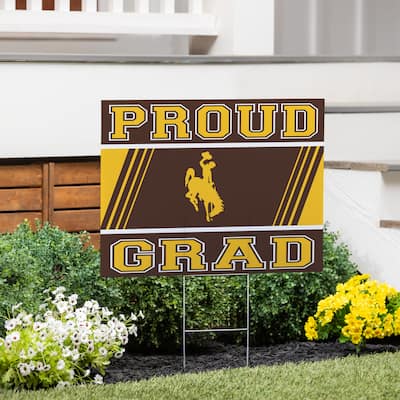 University of Wyoming 24" x 18" Graduation Coroplast Outdoor Yard Sign
