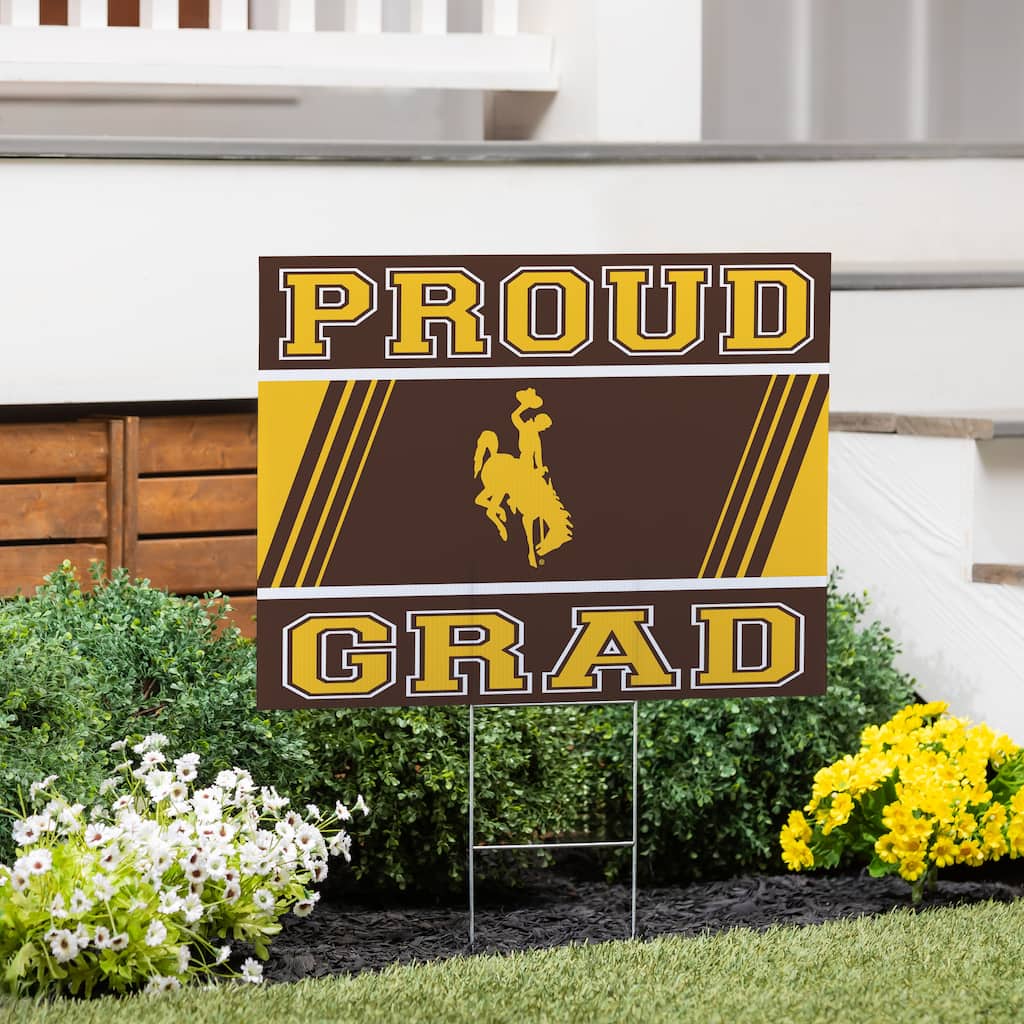 University of Wyoming 24" x 18" Graduation Coroplast Outdoor Yard Sign