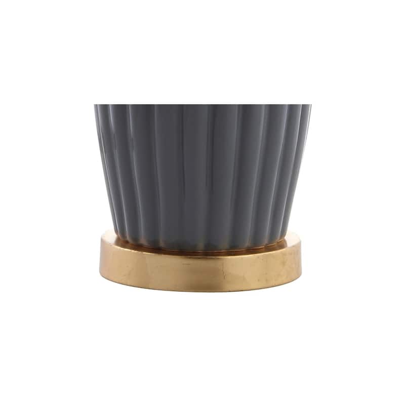 May 28.5" Ceramic LED Table Lamp, Navy by JONATHAN Y