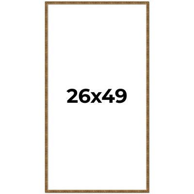 26x49 Frame Gold Picture Frame - Complete Modern Photo Frame Includes