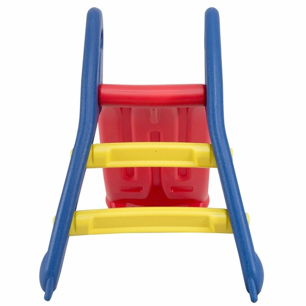 Costway 2 Step Children Folding Slide Plastic Fun Toy Up down