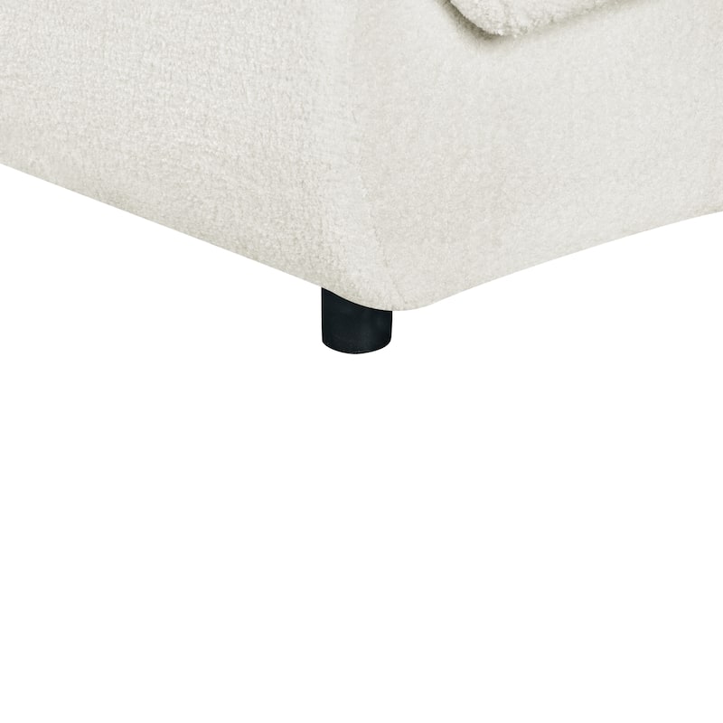 Christopher Knight Home - Hulk Curved Boucle 3-Seat Sofa with Sturdy Wooden Frame