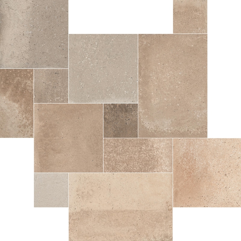 Merola Tile Adagio Taupe Modular 25-5/8" x 51-1/8" Porcelain Floor and Wall Tile
