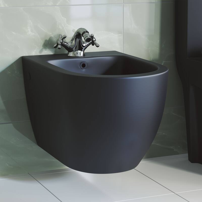 St. Tropez Wall Hung Bidet - Matte Black