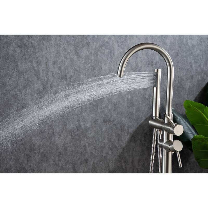 8005BN Single Handle Floor Mounted Tub Faucet