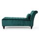 preview thumbnail 6 of 27, Rubie Modern Glam Tufted Velvet Chaise Lounge by Christopher Knight Home