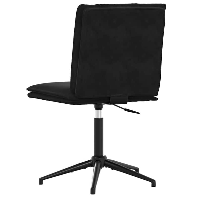 vidaXL Dining Chair Set of 4 Black Velvet (100% polyester), plywood, metal - 7.8 x 6.8 x 13.0
