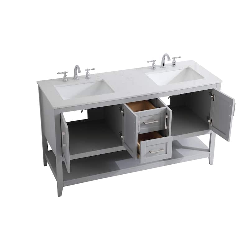 Nebula 60 Inch Double Bathroom Vanity
