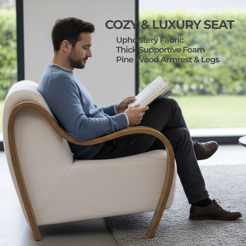 Aria Home Curva Luxe Accent Chair Stylish and comfortable Modern Seating