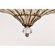 preview thumbnail 8 of 24, Rilo 4-light Antique Finish Carousel with Crystals Chandelier Ceiling Light
