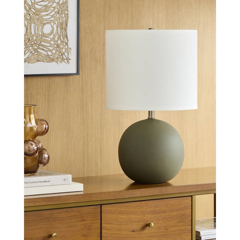 Livabliss Vogel Traditional Accent Table Lamp - Green