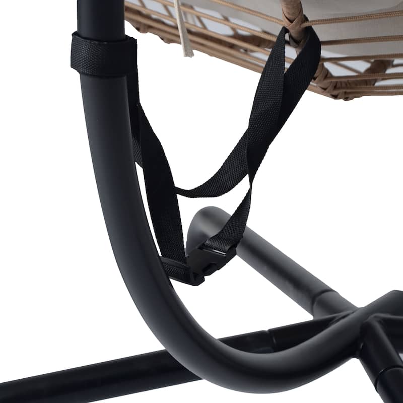 Juliet Indoor/Outdoor Wicker Hanging Chair with Stand by Christopher Knight Home