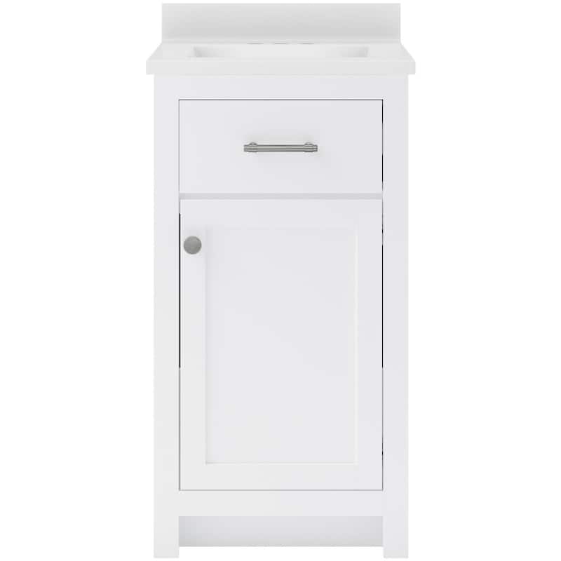 CRAFT + MAIN RSVT1934 Reese 18" Free Standing Single Basin Vanity Set - White