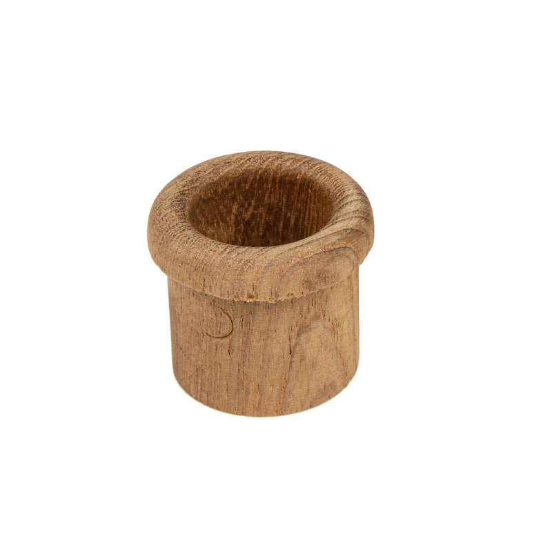 HomeRoots Set of Two Brown Wood Round Open Circle Drawer Pull Knobs - 1.25 in. x 1 in. x 1 in.