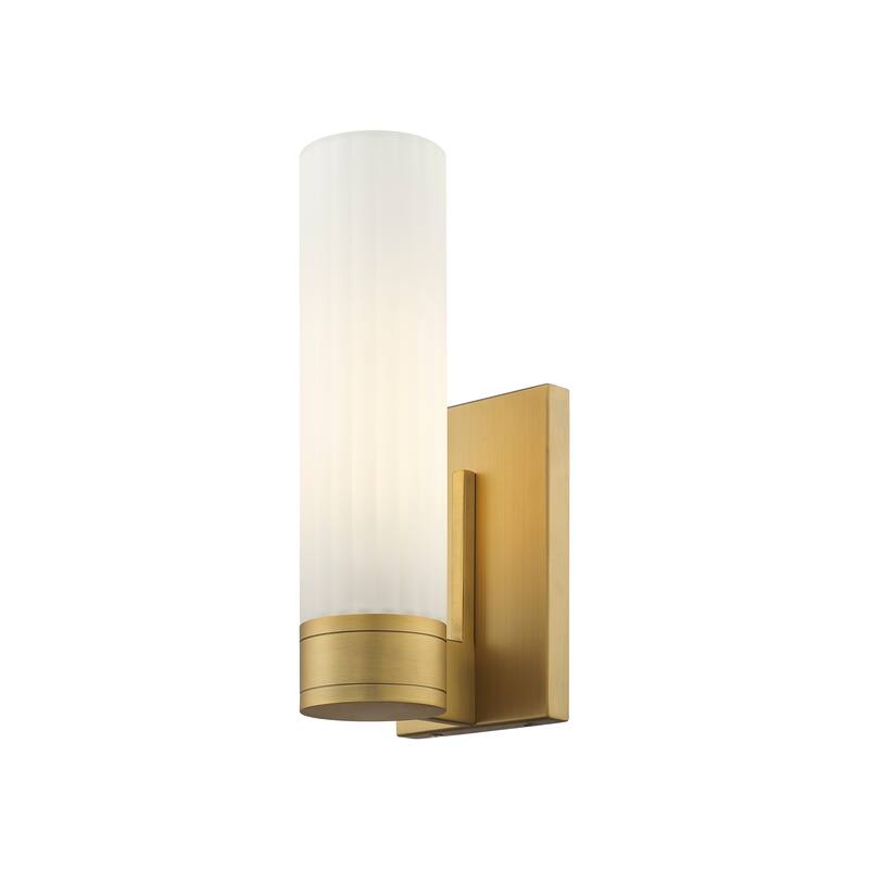 Innovations Lighting Empire - 1 Light 11" Wall-Mounted Sconce - Brushed Brass/Matte White
