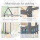 preview thumbnail 71 of 76, Pine Wood Floor Wooden Bed with House Roof Frame and Safety Guardrails