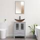 Option glass brown boat sink