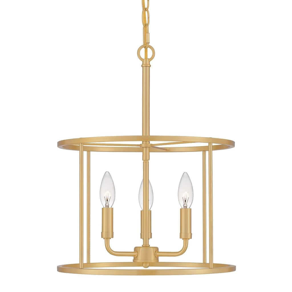 Bellevue Della 3 Light 14" Wide Taper Candle Pendant
