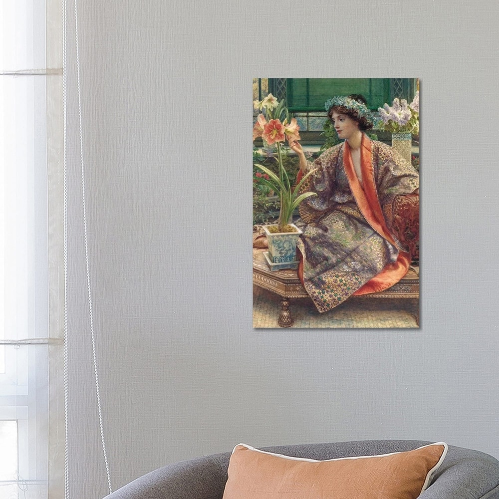 iCanvas "A Hot-House Flower, 1909" by Edward John Poynter Canvas Print