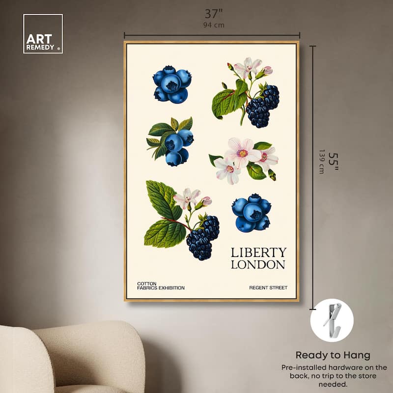 Berries and Blooms I Canvas by Art Remedy