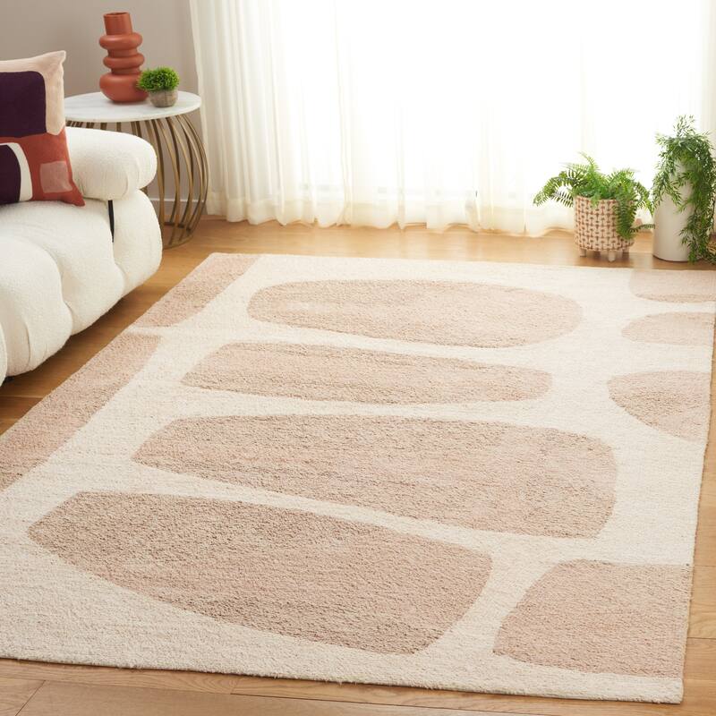 SAFAVIEH Handmade Easy Evina Care Machine Washable Rug - 5' x 8' - Beige/Ivory