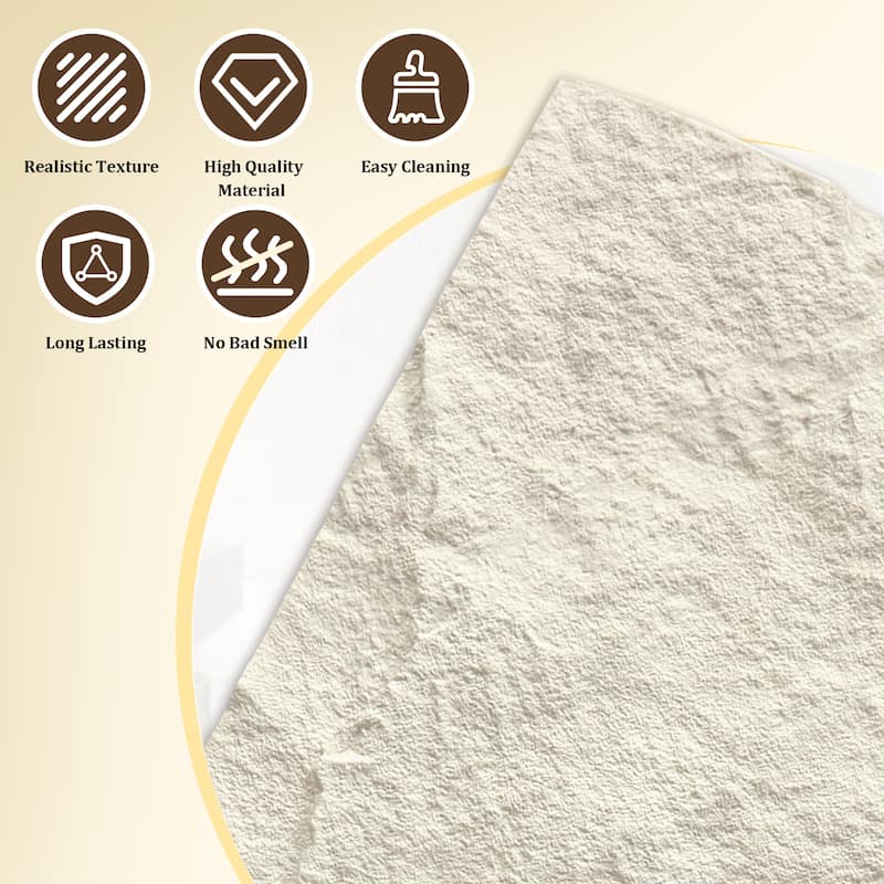 4Pcs 48"x24" 3D Faux Stone Wall Panels Imitation Decorative Wall Tiles for Interior Wall Decor