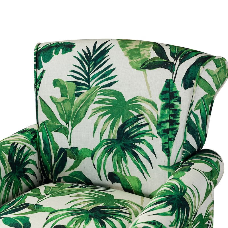 Nyctelius Nailhead Trim Traditional Accent Armchair with Rolled Arms by HULALA HOME