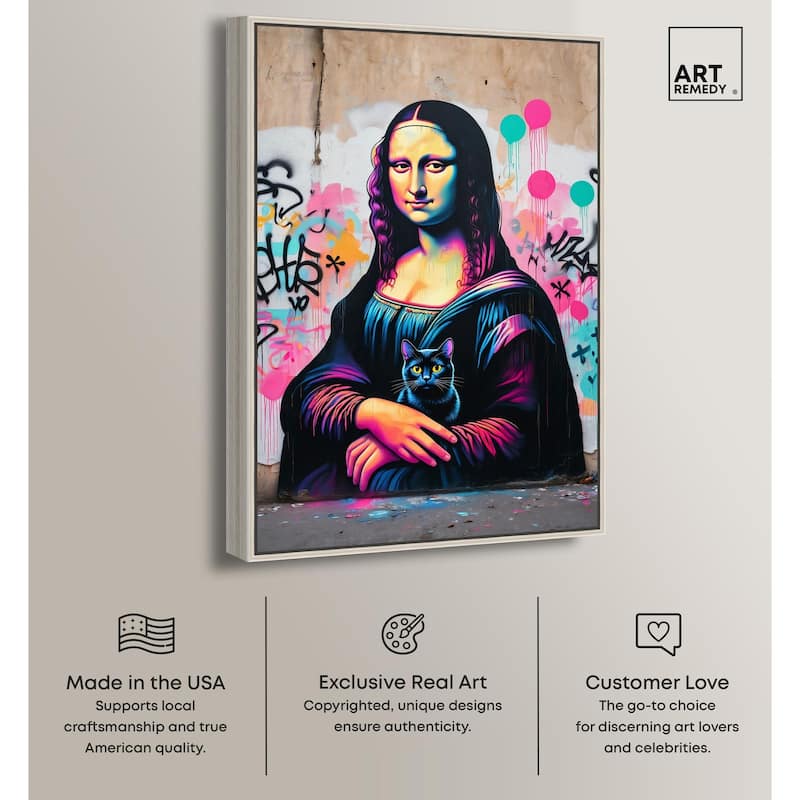 Lisa's Little Secret Canvas by Art Remedy