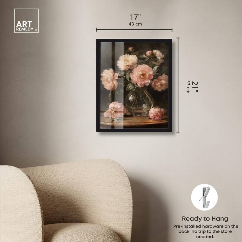 Vintage Velvet Vase Shadowbox by Art Remedy