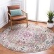preview thumbnail 23 of 40, SAFAVIEH Madison Andra Boho Oriental Distressed Rug 6'7" Round - Taupe/Ivory - Round