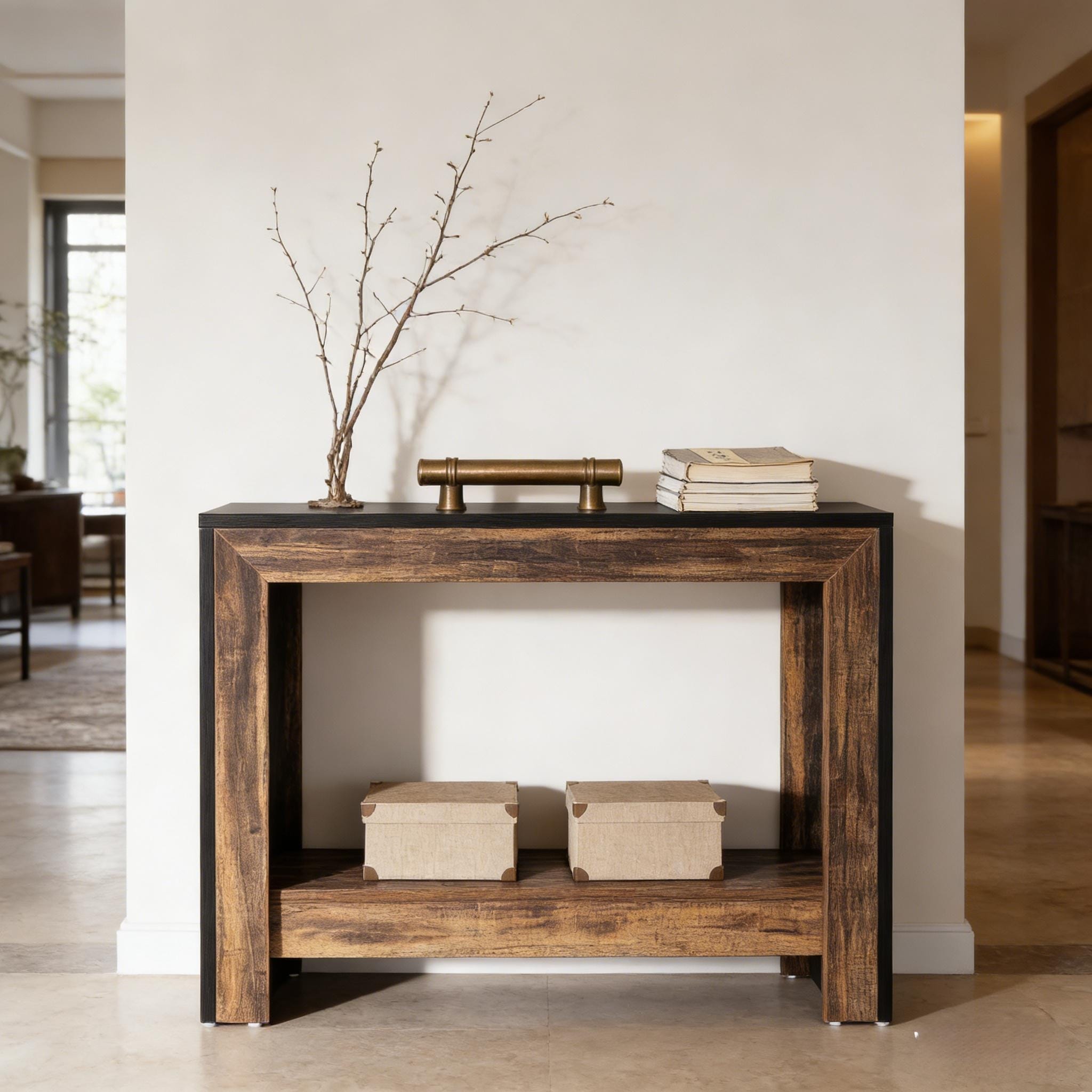 Modern Sofa Table - Brown