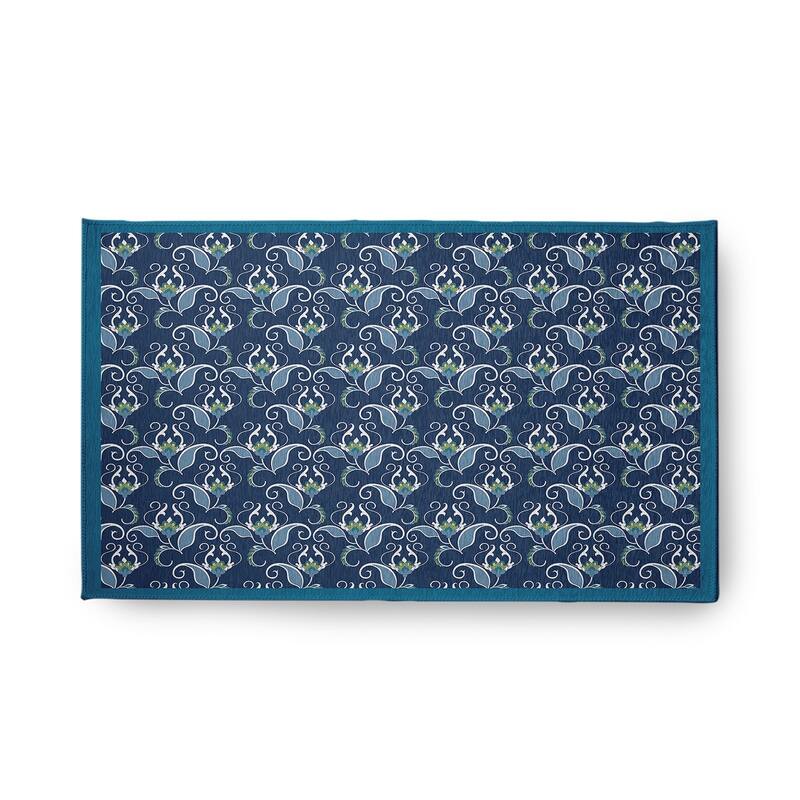 West Indies Rug - Unreal Teal - 18" x 30"