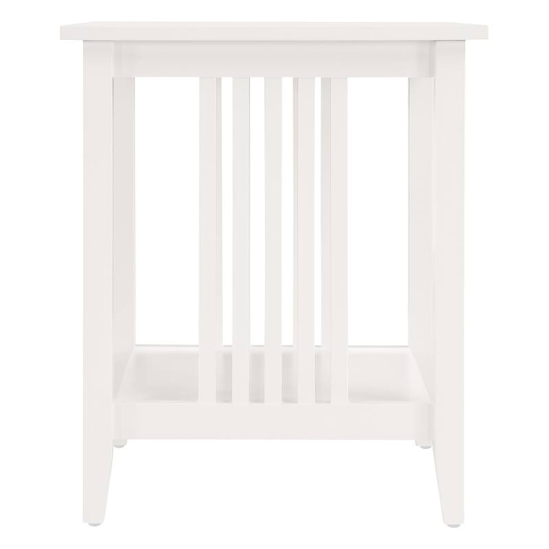 Porch & Den Clifton Mission Medium Oak Wood Finish Side Table