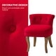 preview thumbnail 19 of 51, Xacobo Modern Velvet Tufted Vanity Stool with Wood Base by HULALA HOME