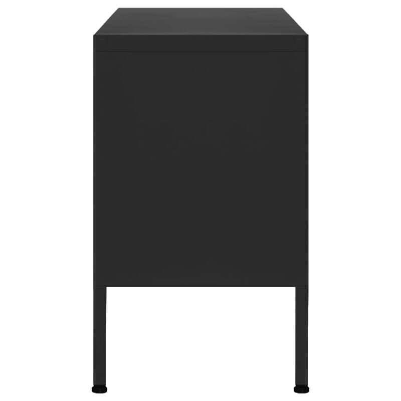 vidaXL TV Stand TV Unit Sideboard Home TV Console Media Unit Cupboard Steel - 41.3"x13.8"x19.7"