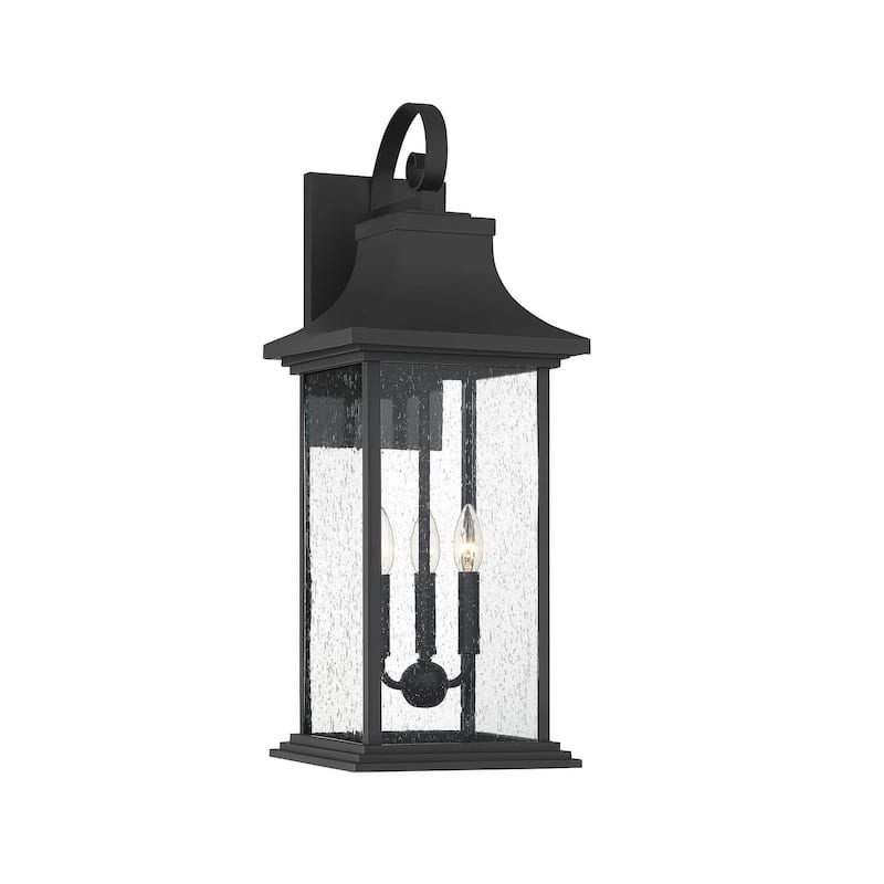 Savoy House Hancock 28" Tall Battery Powered Wall Sconce - Matte Black