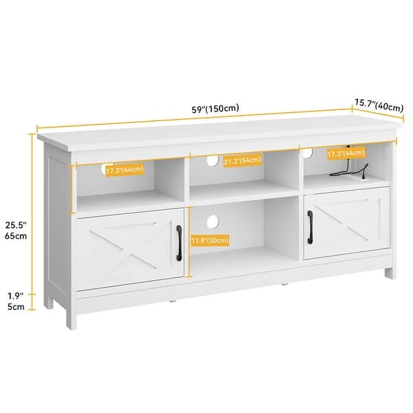 Moasis Farmhouse TV Stand for 65"/55"TV