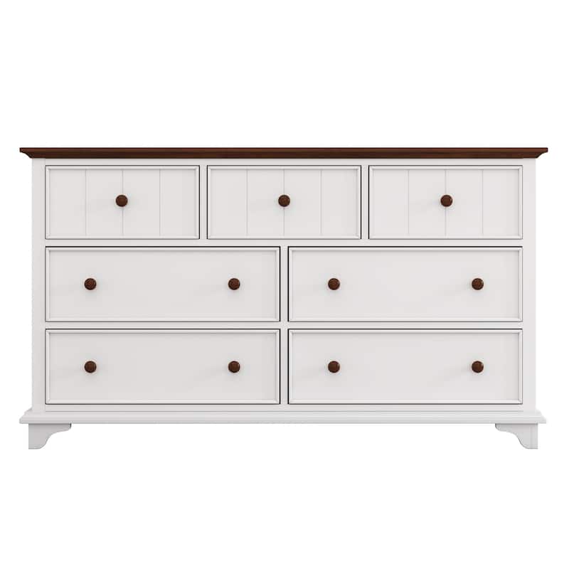 Seven-Drawer Dresser for Bedroom Dressers & Chests of Drawers Storage Organizer