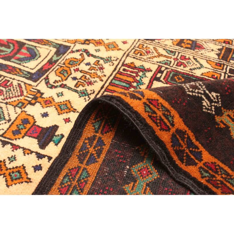 ECARPETGALLERY Hand-knotted Teimani Light Brown Wool Rug - 2'9 x 4'6