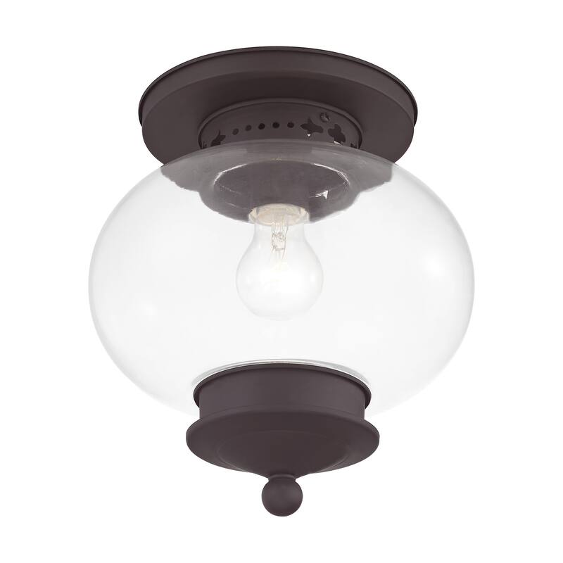 Livex Lighting Harbor 1 Light Semi-Flush Ceiling Fixture